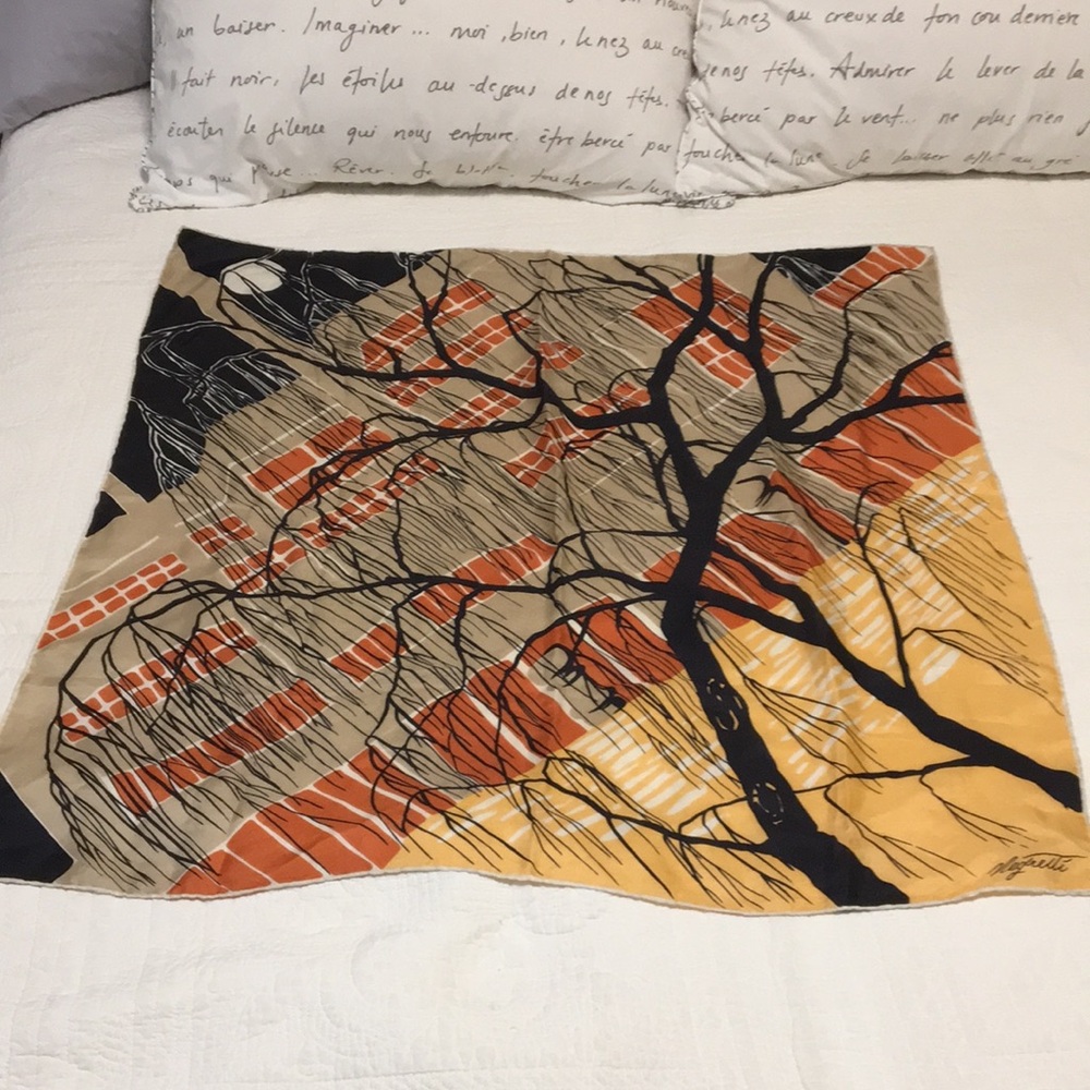 Beautiful Scarf With Tree Silhouette